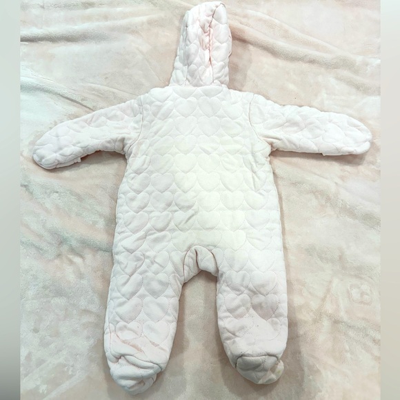 First Wish baby pink footed jumpsuit pram - Picture 2 of 4